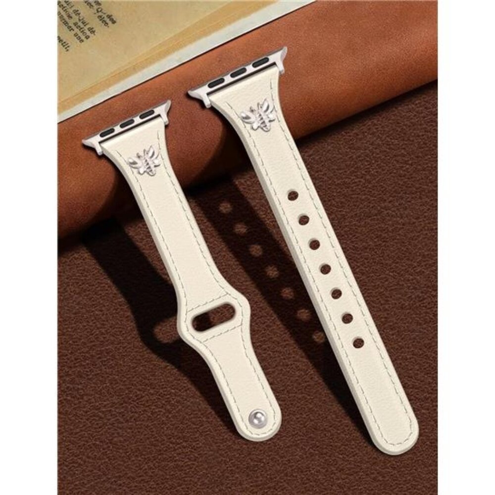 NEW Slim Leather Apple Watch Band with Charms